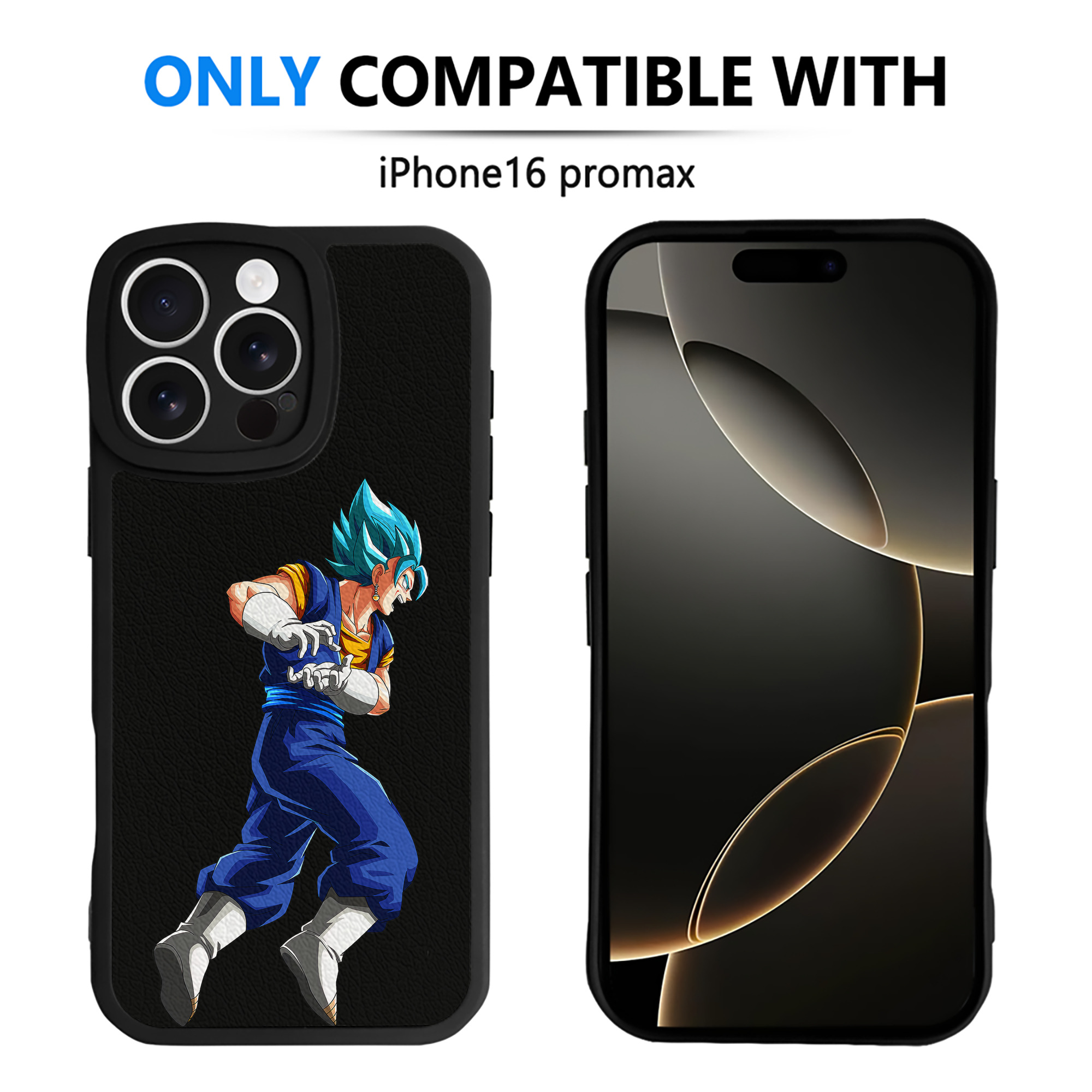 （画像用） ドラゴンボール ベジット DRAGON BALL Vegetto 【iPhone 16シリーズ対応】シリコンスマホケース（レザー調） 材質：シリコン